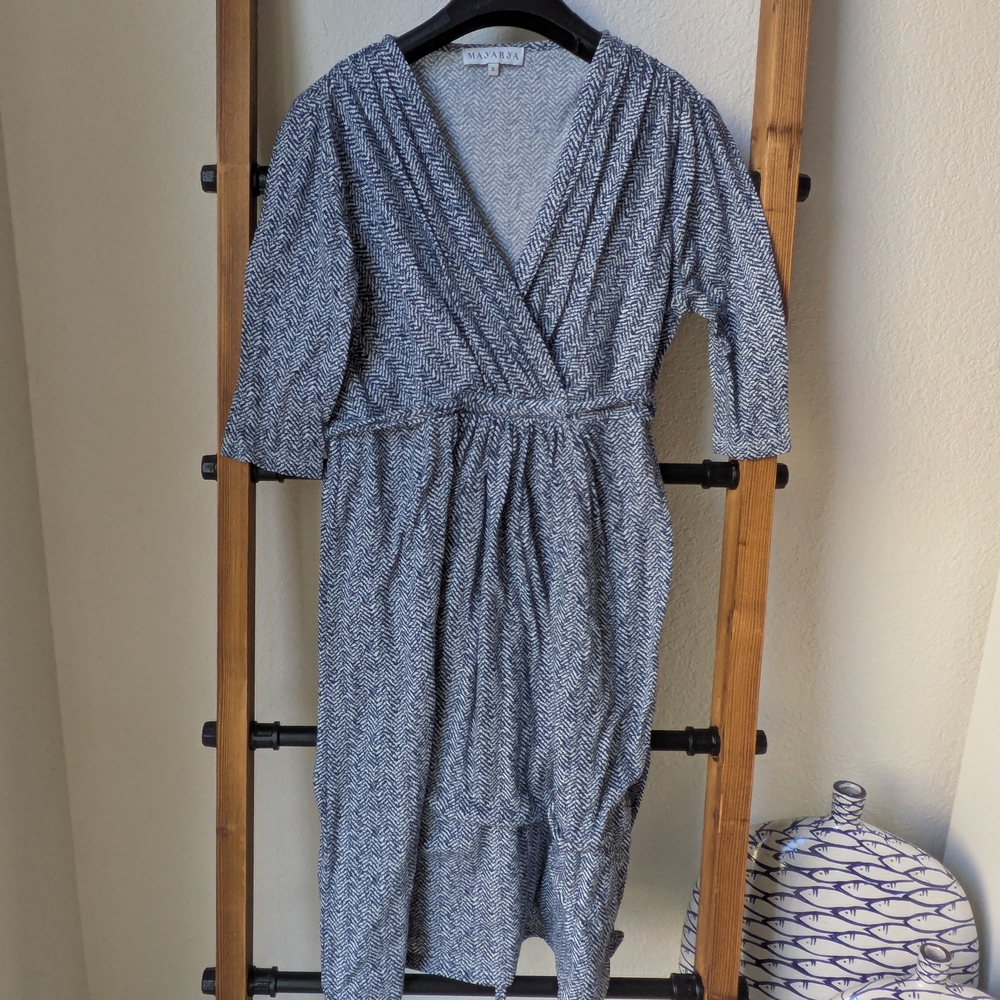 Mayarya Women's Maternity Herringbone Mini Dress - Size S